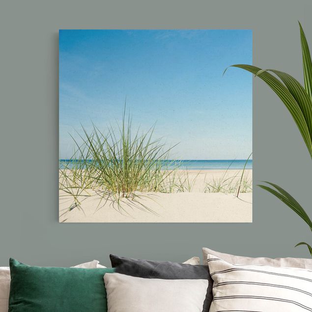 Natural canvas print - Baltic Sea Coast - Square 1:1