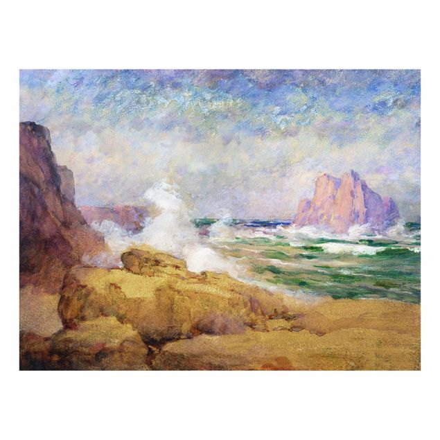 Glass print - Ocean Ath the Bay Painting