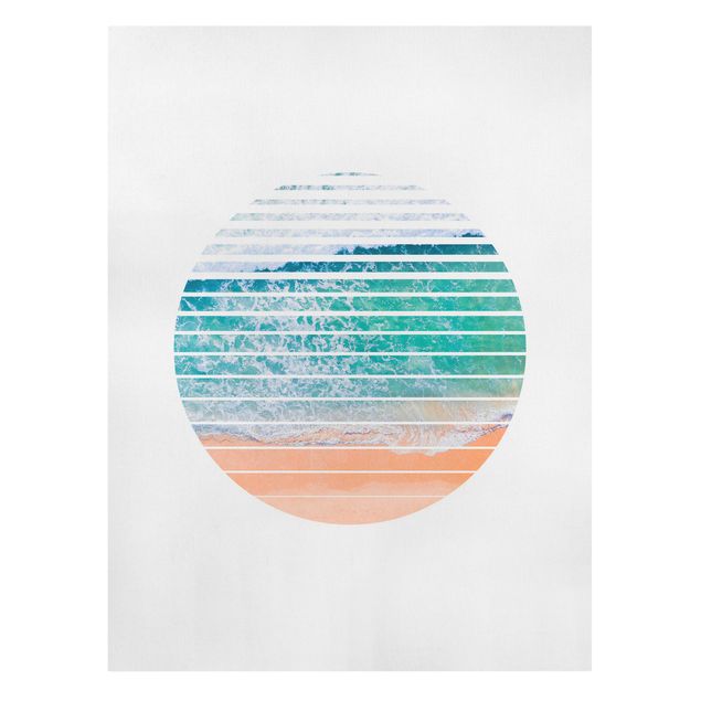 Canvas print - Ocean In A Circle