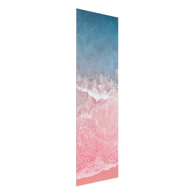 Glass print - Ocean In Pink
