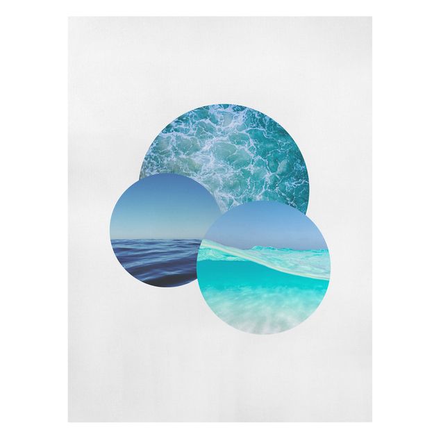 Canvas print - Oceans In A Circle