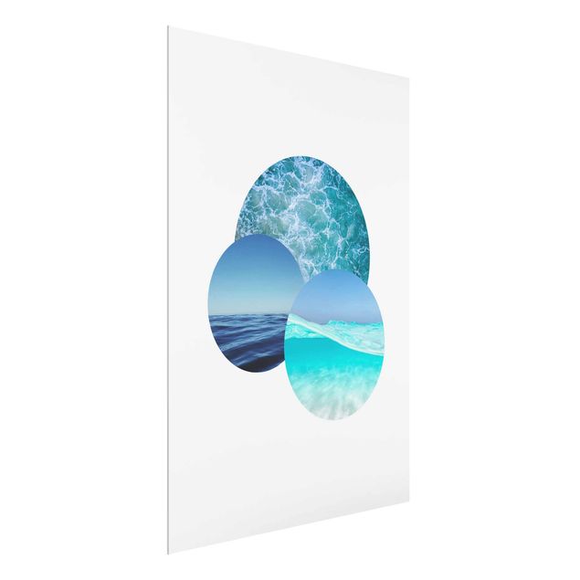 Glass print - Oceans In A Circle