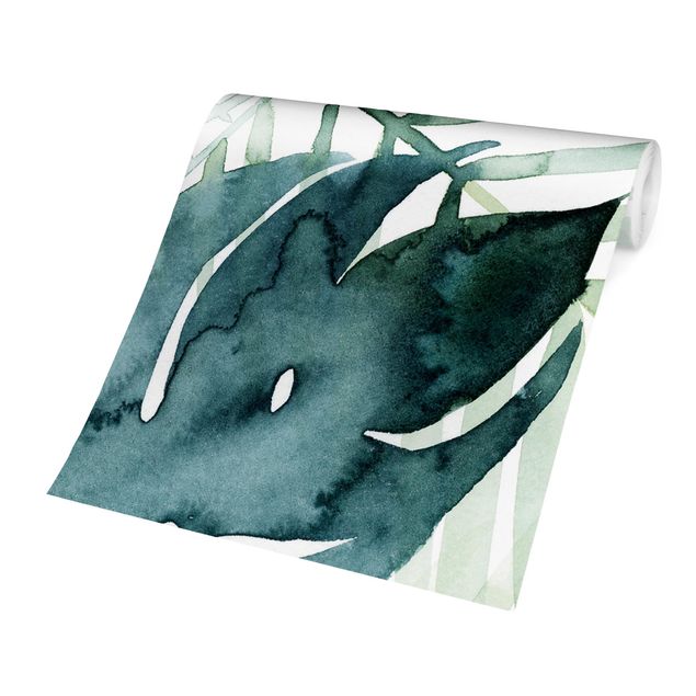 Wallpaper - Palm Fronds In Watercolour I