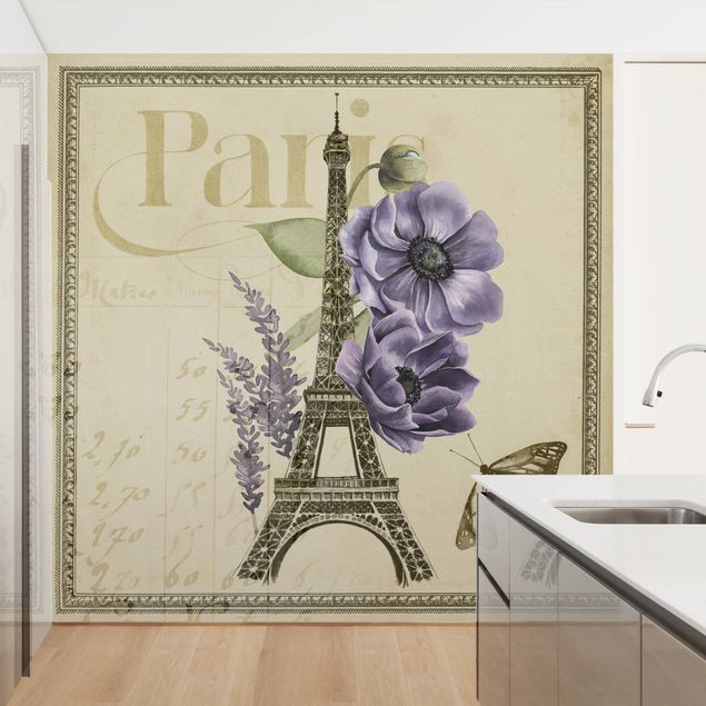 Wallpaper - Paris Collage Eiffel Tower
