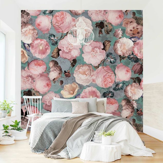 Wallpapers Pastel Dream Of Roses On Blue
