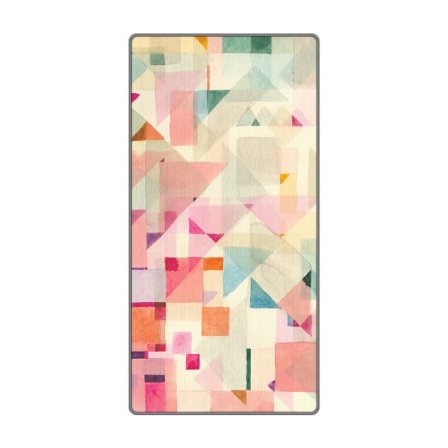 Rug - Pastel triangles