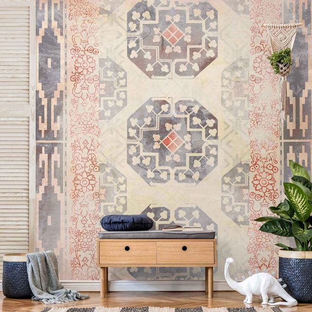 Wallpaper - Persian Vintage Pattern In Indigo IV