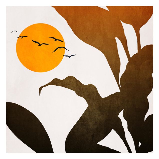 Wallpaper - World Of Plants With Yellow Sun
