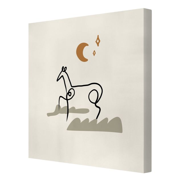 Print on canvas - Picasso Interpretation - The Horse - Square 1x1