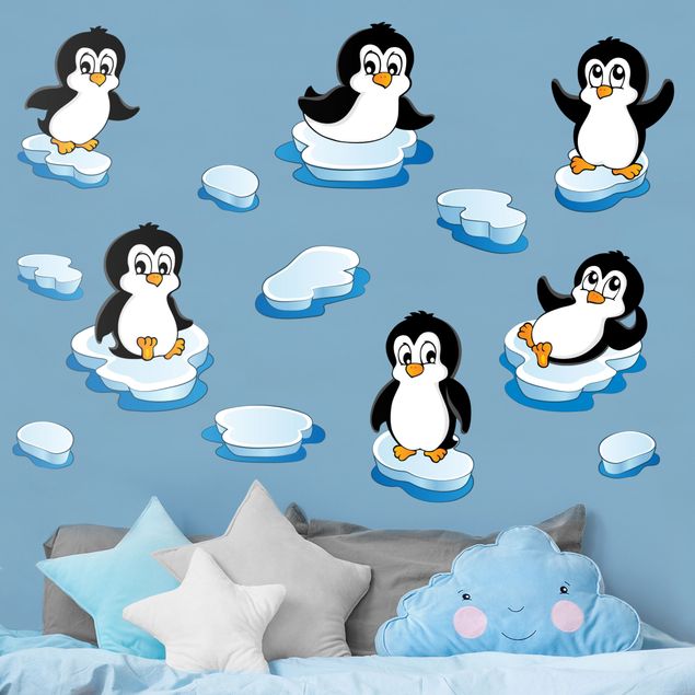 Wall sticker - Penguin nursery set