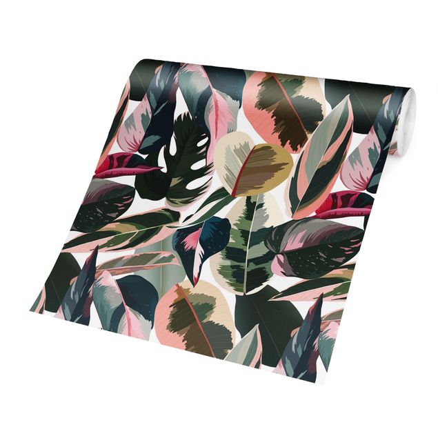 Wallpaper - Pink Tropical Pattern