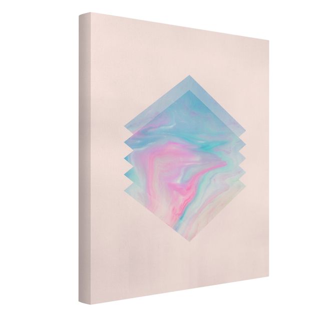 Canvas print - Pink Water Marble