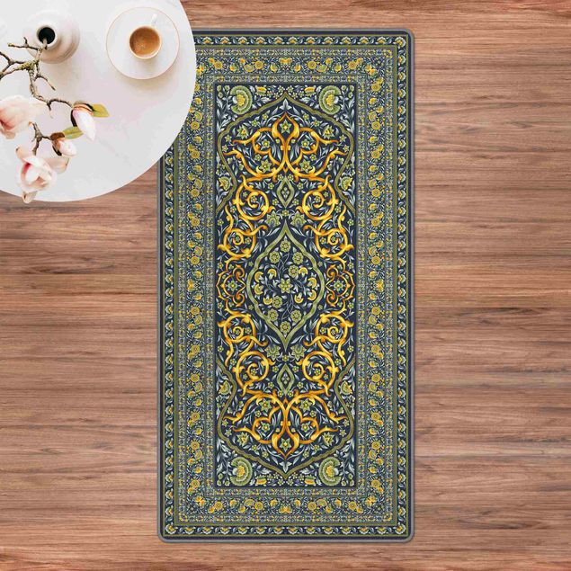 Floral rugs Magnificent Ornamental Rug Green