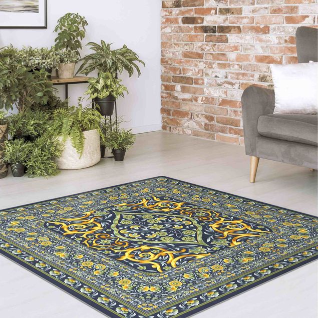 Green rugs Magnificent Ornamental Rug Green