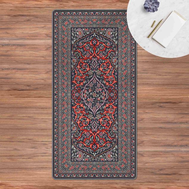 Floral rugs Magnificent Ornamental Rug Purple
