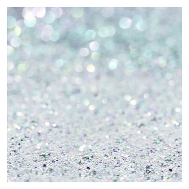 Walpaper - Princess Glitter Landscape In Mint Colour