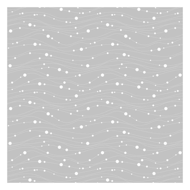 Wallpaper - Dots On Wave Pattern In Front Of Gray