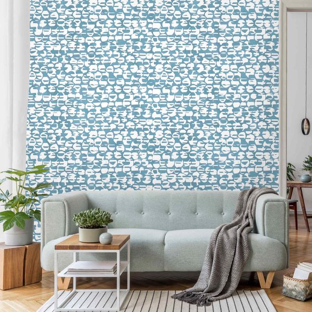 Wallpaper - Moving Dots Blue
