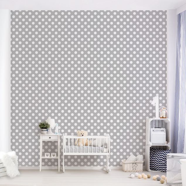 Wallpaper - White Dots On Grey