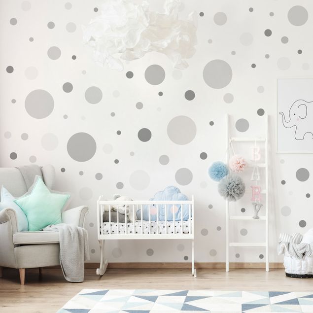 Wall sticker - Points Confetti Gray Set
