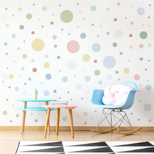 Wall sticker - Points confetti pastel set