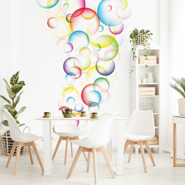 Wallpaper - Rainbow Bubbles