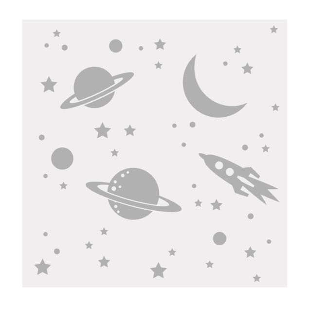 Window film - Rocket Ship, Planets And Stars