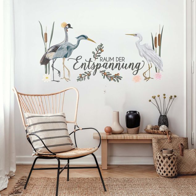 Animal print wall stickers Room of relaxation