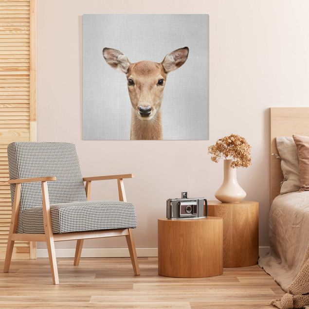 Canvas print - Roe Deer Rita - Square 1:1