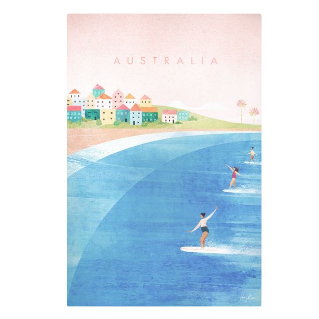 Print on canvas - Travel poster - Australia - Portrait format 2:3