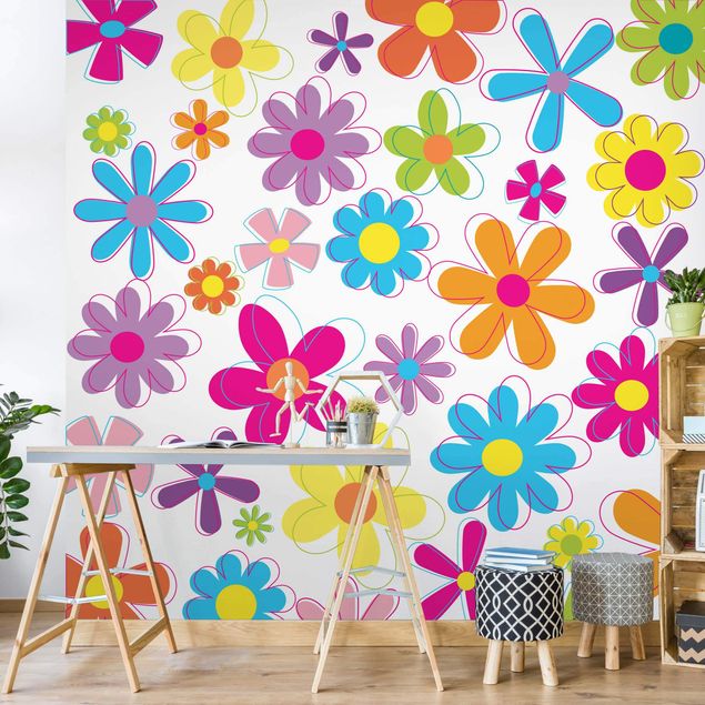 Wallpapers Retro Flowers