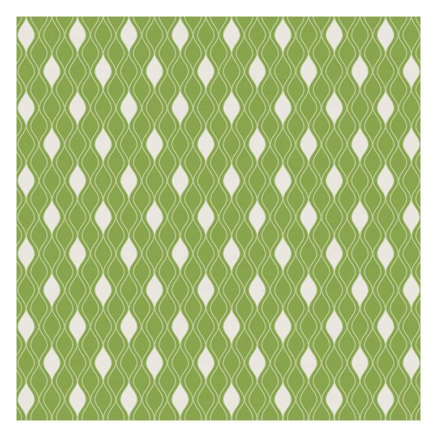 Wallpaper - Retro Pattern With Sparkling Drops In Light Green
