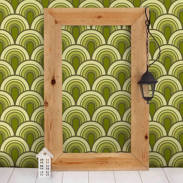 Wallpapers Retro Shed Green