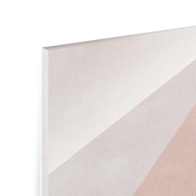 Glass print - Pink Geometry