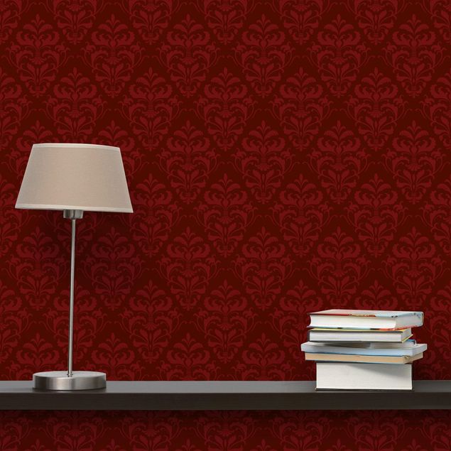 Wallpapers Red French Baroque
