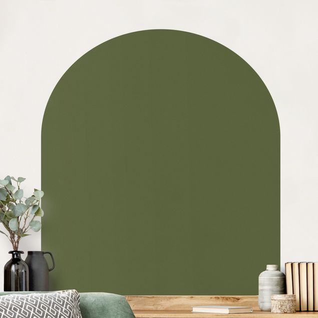 Wall decal Round Arch - Dark Green