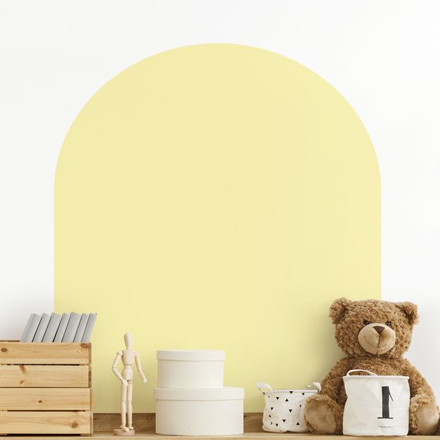 Wall art stickers Round Arch - Pastel Yellow