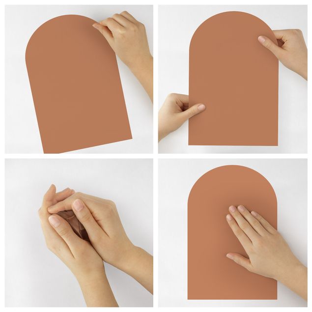 Wall sticker - Round Arch - Reddish Brown