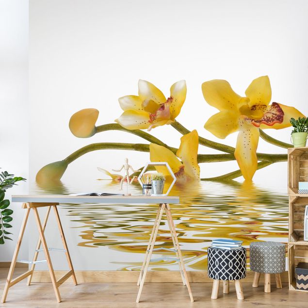 Wallpaper - Saffron Orchid Waters