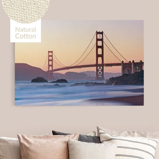 Natural canvas print - San Francisco Romance - Landscape format 3:2