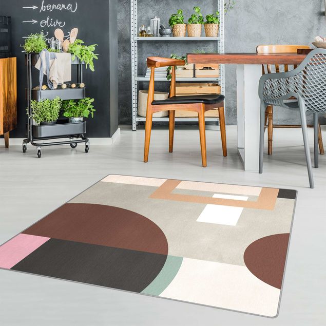 cream area rug Gentle modernity