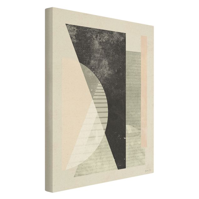 Natural canvas print - Delicate Bauhaus With Structure - Portrait format 2:3