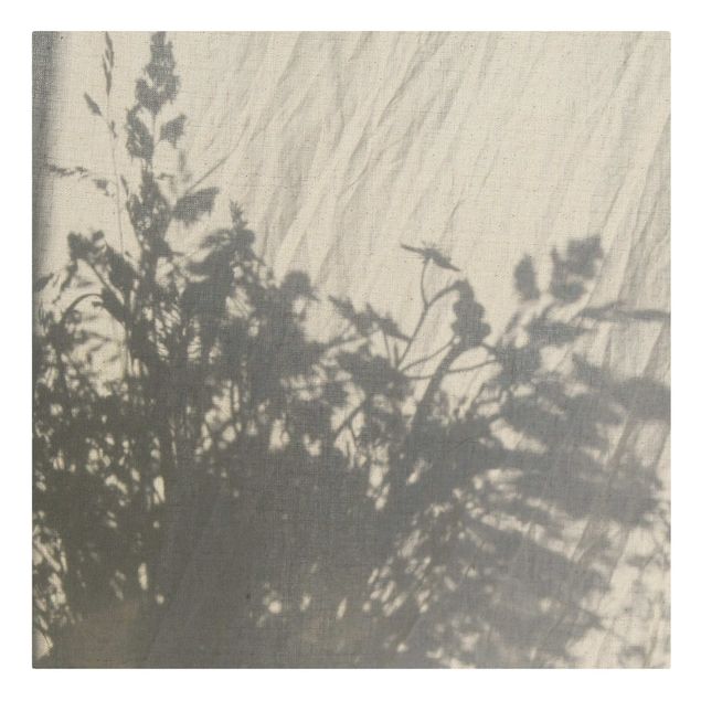 Natural canvas print - Shadows On Linen - Square 1:1