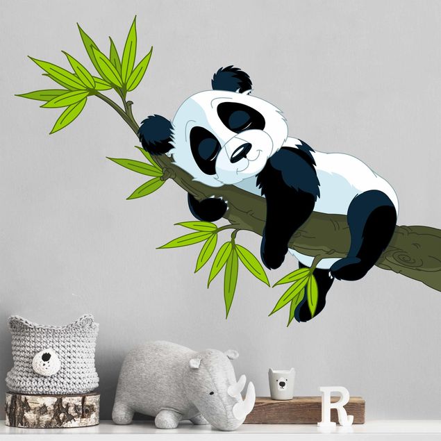 Autocolantes de parede pandas Sleeping panda
