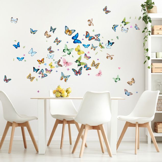 Wall sticker - Butterflies Watercolor XXL Set