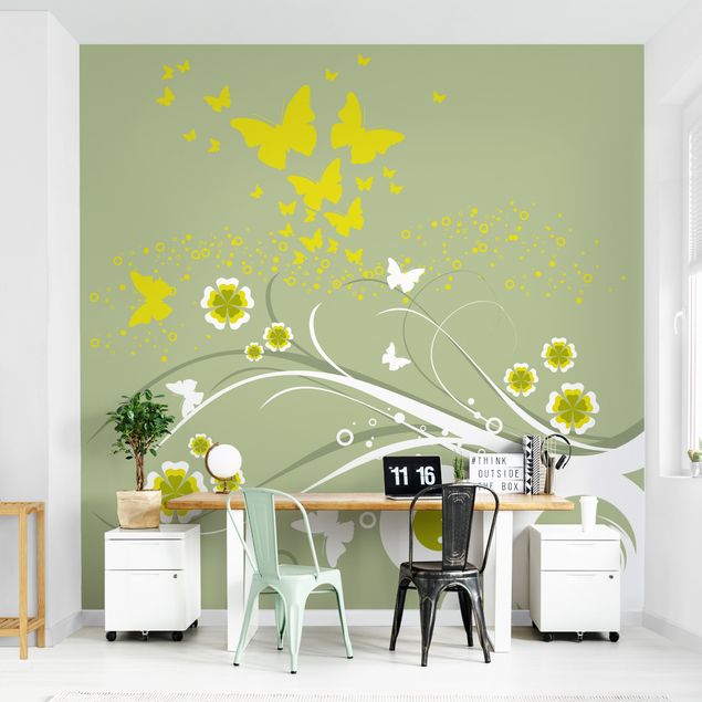 Wallpaper - Butterflies In The Spring