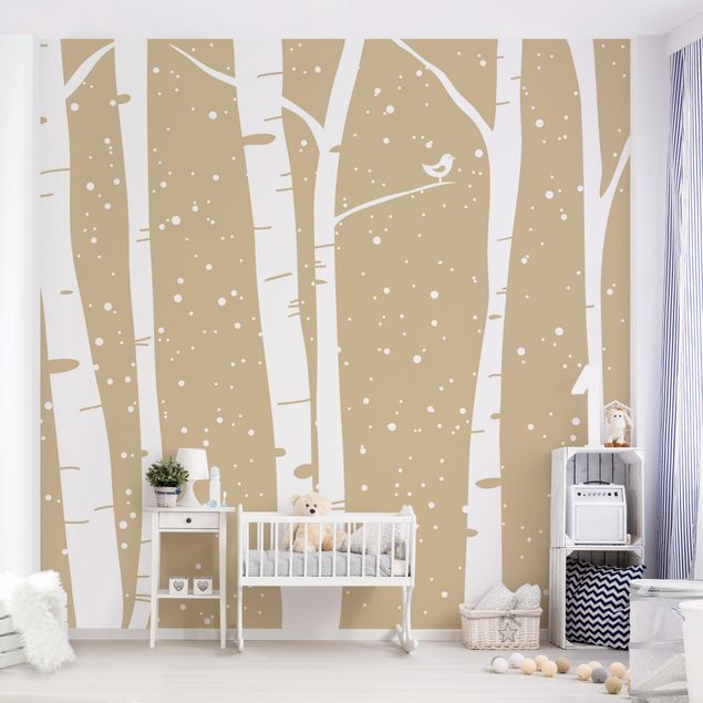 Wallpaper - Snowconcert Between Birches