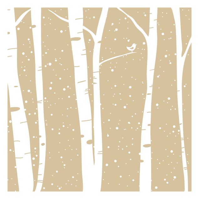 Wallpaper - Snowconcert Between Birches