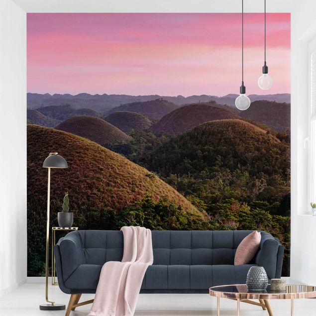Wallpaper - Chocolate Hills At Sunset