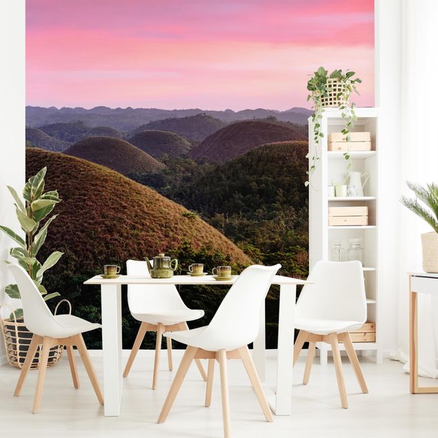 Wallpaper - Chocolate Hills At Sunset